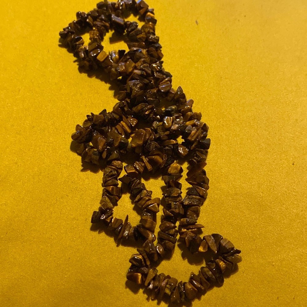 Beautiful long tigers eye necklace